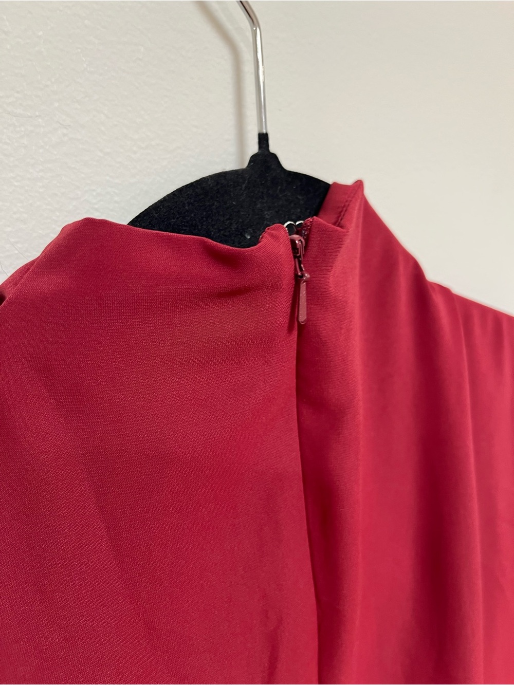 ASOS dark red cowl neck midi dress size 6 NWT - Picture 5 of 6
